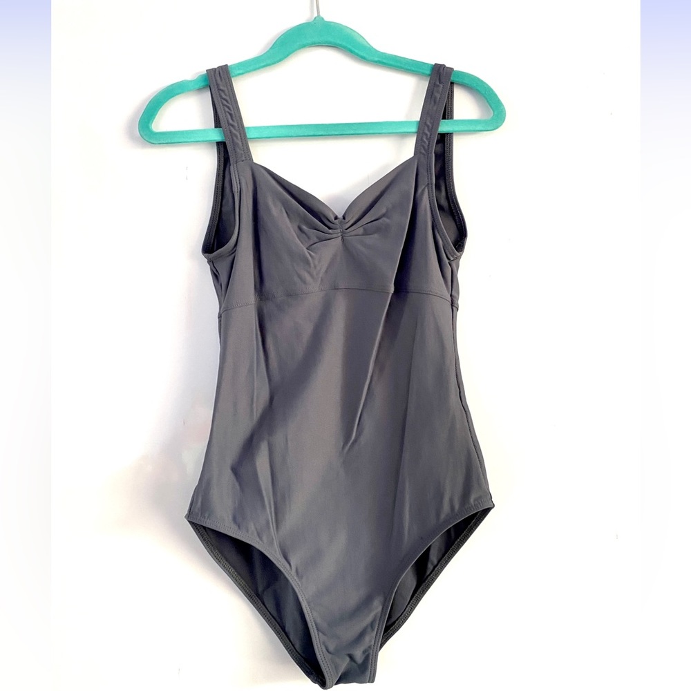 Wear Moi Dark Grey Camisole Ballet Leotard